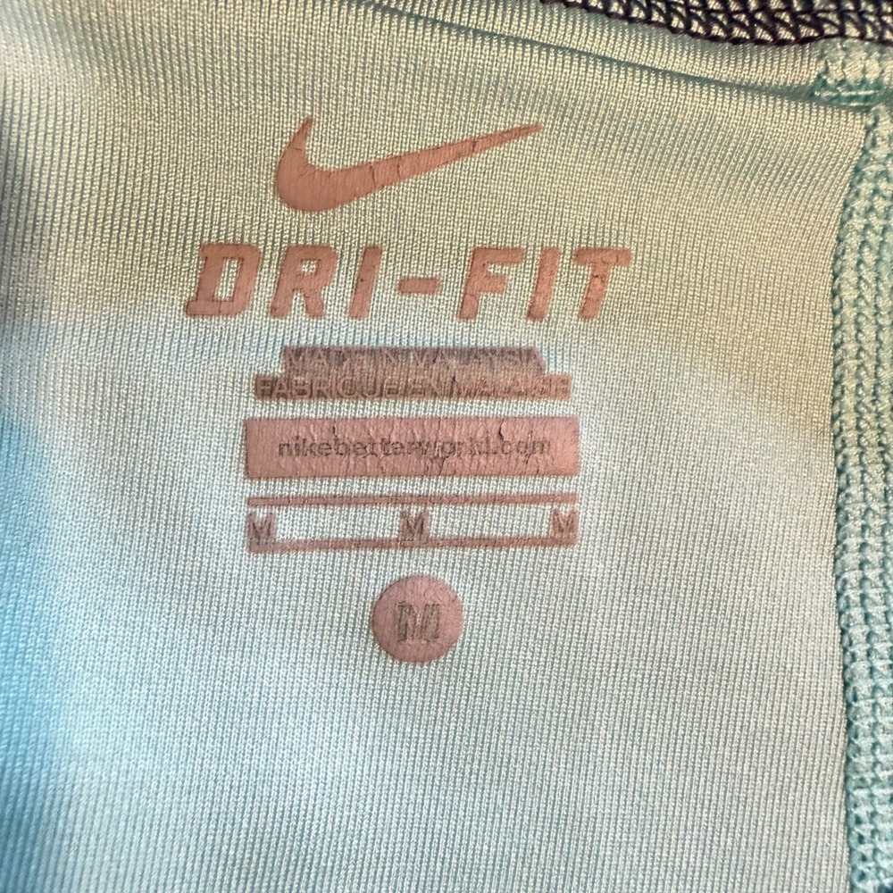 Nike Dri-FIT 2-in-1 Running Shorts Womens Medium Gray, Green Perforated 3.5in - Picture 5 of 9